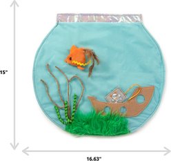 SmartyKat Fishy Fun Crinkle Catnip Cat Mat Toy slide 2 of 3