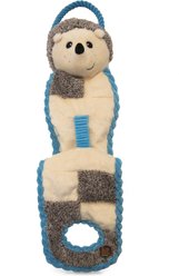 Charming Pet Tuginator Hedgehog Squeaky Plush Dog Toy