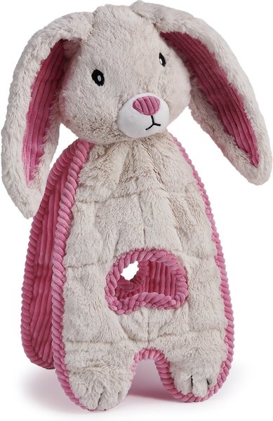 Charming Pet Cuddle Tugs Bunny Squeaky Plush Dog Toy slide 1 of 8