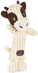 Charming Pet Tennis Heads Cow Squeaky Plush Dog Toy