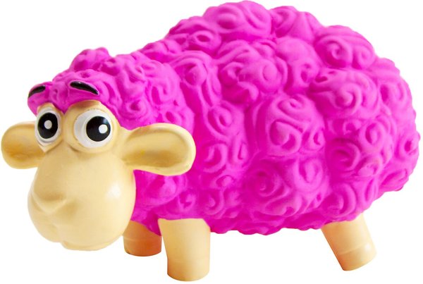 Outward Hound Tootiez Squeaky Stuffing-Free Plush Dog Toy, Sheep slide 1 of 9