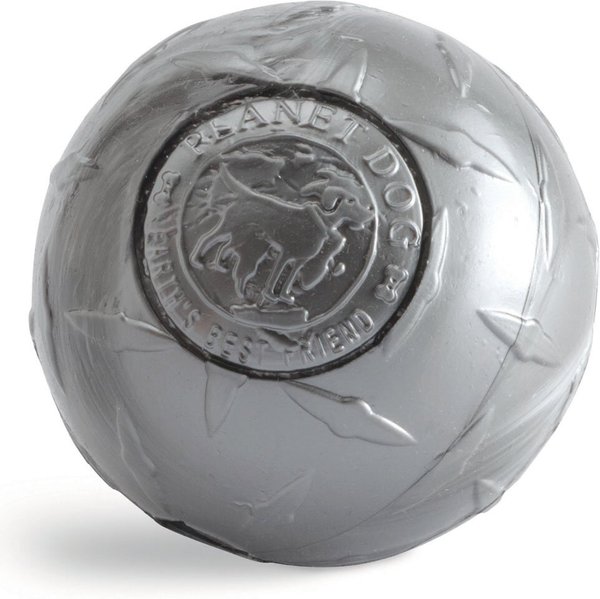 Planet Dog Orbee-Tuff Diamond Plate Ball Tough Dog Chew Toy, Chrome, Large slide 1 of 10