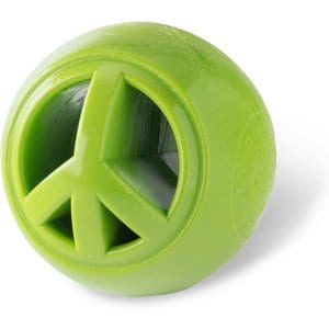 Outward Hound Orbee-Tuff Nooks Treat Dispensing Tough Dog Chew Toy, Peace