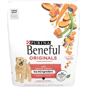 Purina Beneful Originals with Natural Salmon Dry Dog Food, 14-lb bag