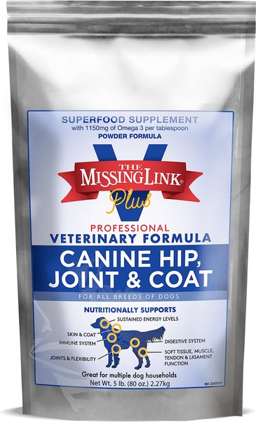 The Missing Link Professional Veterinary Formula Hip, Joint & Coat Superfood Dog Supplement, 5-lb slide 1 of 2