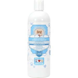 Pawtitas Organic Sheabutter & Oatmeal Cat Shampoo & Conditioner, 16-oz bottle