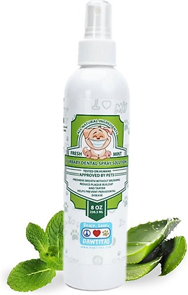 Pawtitas Fresh Mint Flavor Dog Dental Water Additive, 8-oz bottle slide 1 of 6