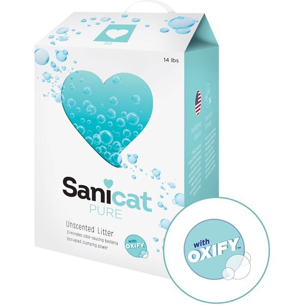 Sanicat Oxify Pure Unscented Clumping Cat Litter
