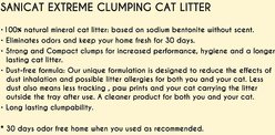 Sanicat Extreme Multi-Cat Floral Scent Clumping Clay Cat Litter, 21-lb box slide 2 of 8