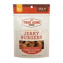 True Acre Foods Jerky Burgers Turkey & Duck Recipe Grain-Free Dog Treats, 4-oz bag