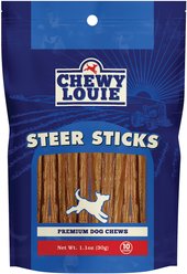Chewy Louie 5" Steer Sticks Dog Treat, 10 count
