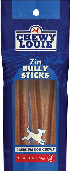 Chewy Louie 7" Bully Stick Dog Treat, 3 count slide 1 of 4