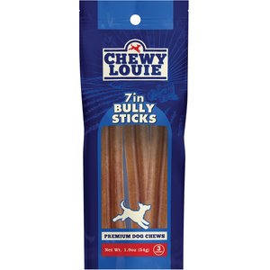 Chewy Louie 7" Bully Stick Dog Treat, 3 count