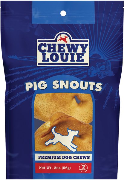 Chewy Louie Pig Snouts Dog Treat, 2 count slide 1 of 5