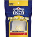 Chewy Louie Cheese & Bacon Flavor Small Filled Bone Dog Treat, 1 count