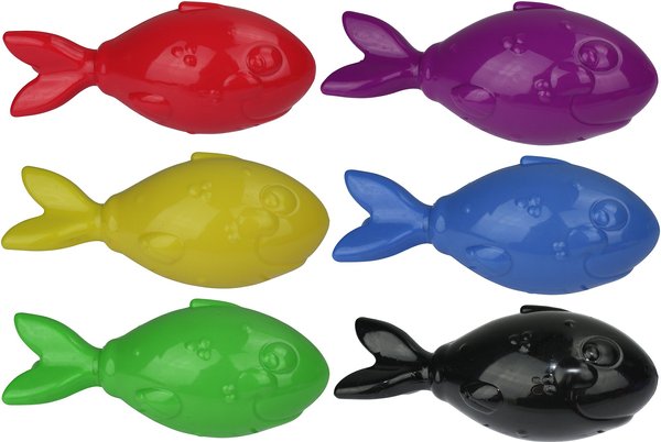 Multipet Lobberz Fish Squeaky Dog Toy, Color Varies slide 1 of 1