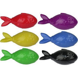 Multipet Lobberz Fish Squeaky Dog Toy, Color Varies