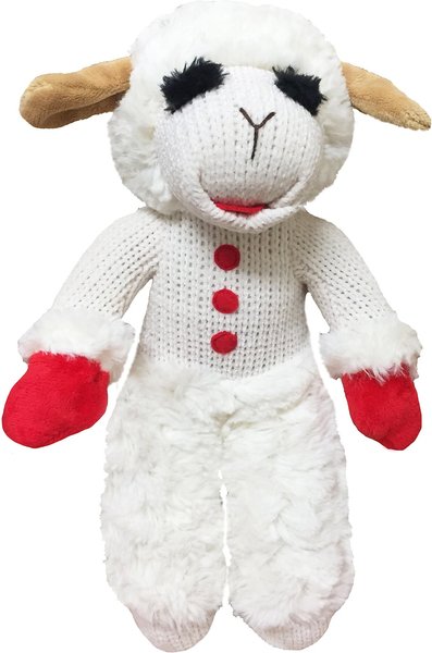 Multipet Standing Lamb Chop Squeaky Plush Dog Toy slide 1 of 3
