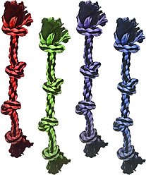 Multipet Nuts for Knots 4-Knot Rope Dog Toy, Color Varies, 1 count