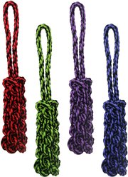 Multipet Nuts for Knots Rope Tug & Braided Stick Dog Toy, Color Varies, 1 count