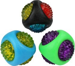 Multipet Doglucent TPR Dental Diamond Ball Dog Toy, 1 count