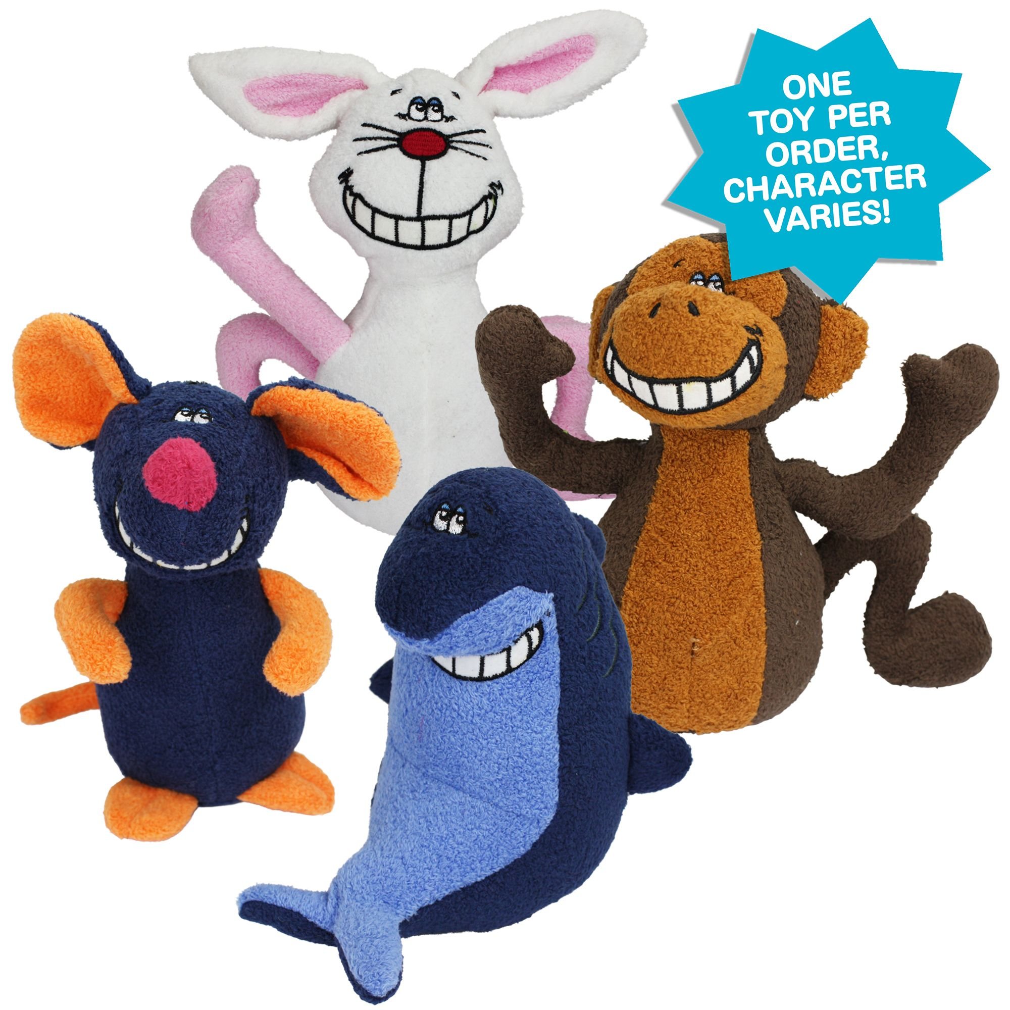 MULTIPET Deedle Dude Singing Plush Dog Toy, Character Varies, 1 count