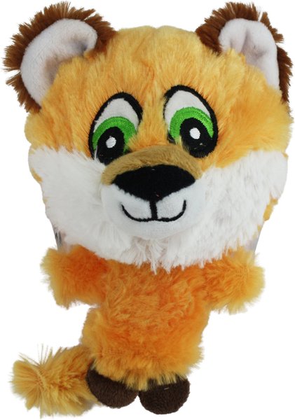 Multipet Knobby Noggins Squeaky Plush Dog Toy, Fox slide 1 of 1