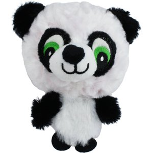 Multipet Knobby Noggins Squeaky Plush Dog Toy, Panda