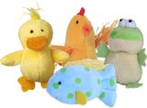 Multipet Look Who's Talking Assorted Plush Cat Toy with Catnip, 1 count, Character Varies