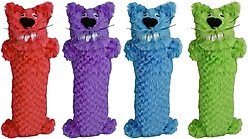 Multipet Loofa Plush Cat Toy with Catnip, Color Varies