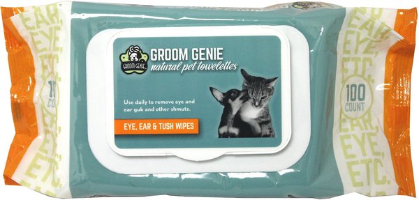 Multipet Groom Genie Eye, Ear & Tush Dog Wipes, 100 count slide 1 of 1