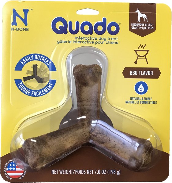 N-Bone Quada BBQ Flavored Interactive Large Dental Dog Treat, 1 count slide 1 of 7