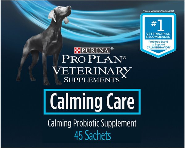 Purina Pro Plan Veterinary Diets Calming Care Liver Flavored Powder Calming Supplement for Dogs, 45 count slide 1 of 10