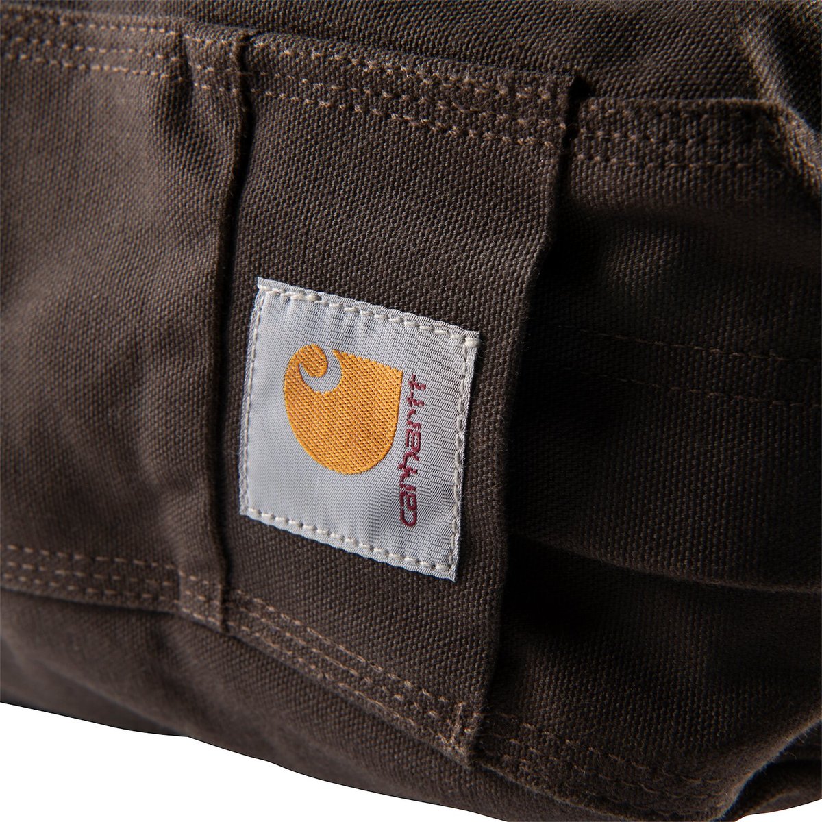 CARHARTT Pillow Dog Bed with Removable Cover, Dark Brown, Medium