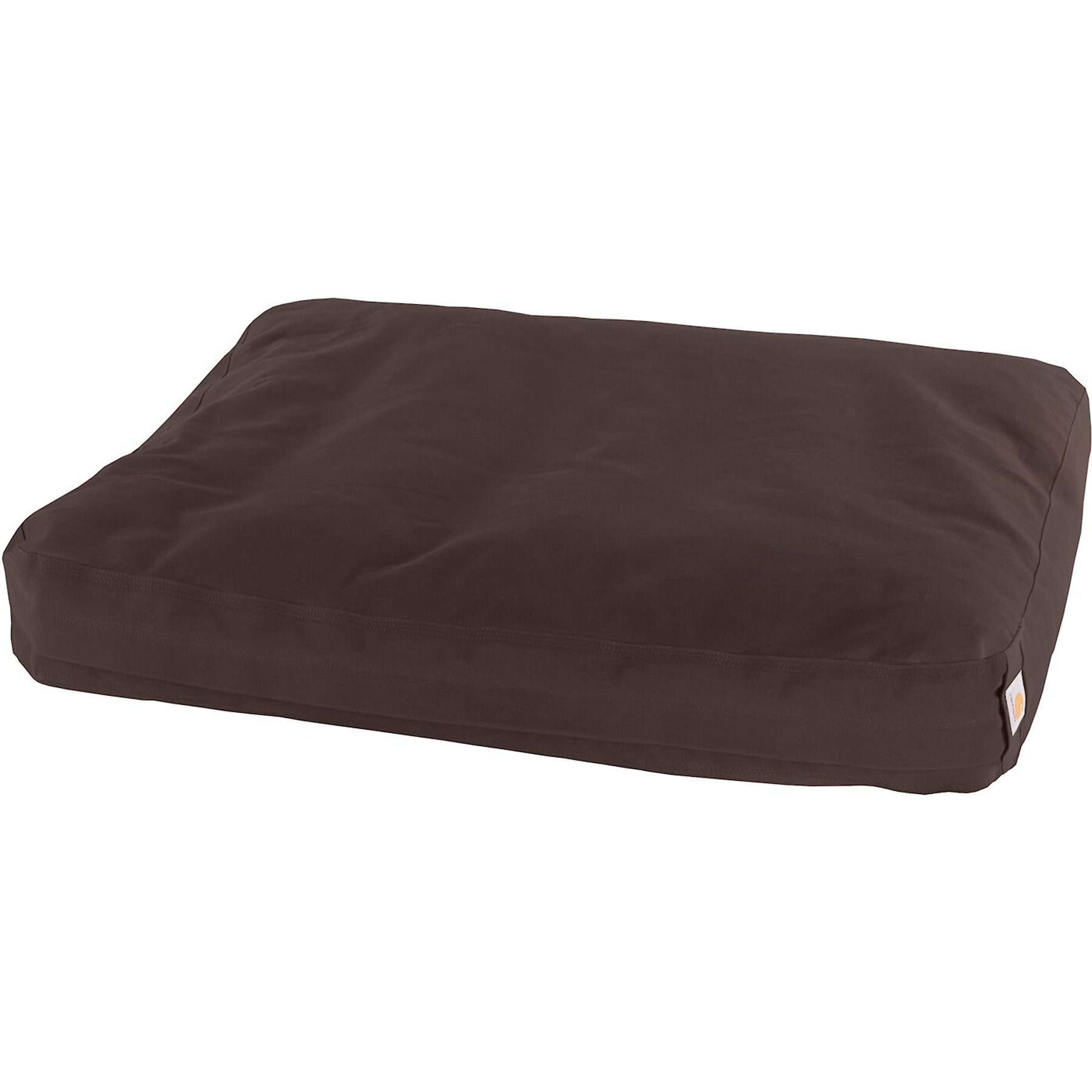 CARHARTT Pillow Dog Bed with Removable Cover, Dark Brown