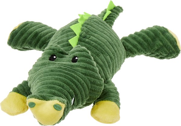 Frisco Corduroy Plush Squeaking Alligator Dog Toy slide 1 of 4