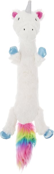 Frisco Skinny Plush Squeaking Unicorn Dog Toy slide 1 of 4