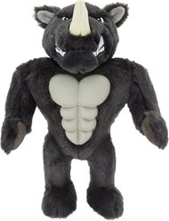 Frisco Rhino Muscle Plush Squeaky Dog Toy, Medium/Large
