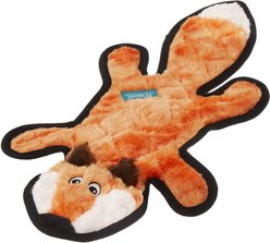 Frisco Flat Plush Squeaking Fox Dog Toy