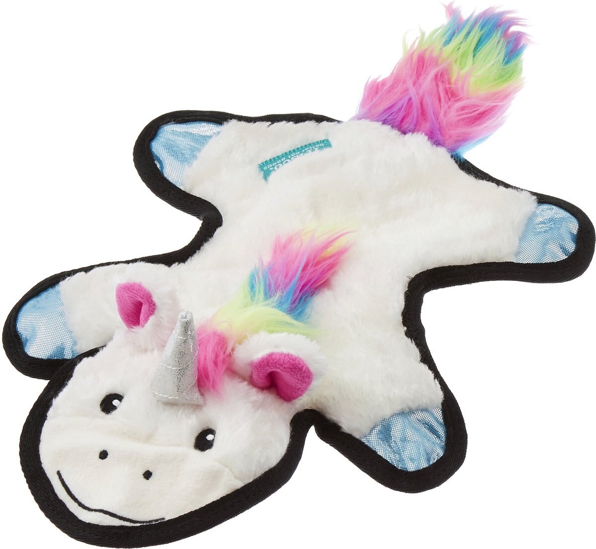 Frisco Halloween Skeleton Unicorn Plush Squeaky Dog Toy, Medium