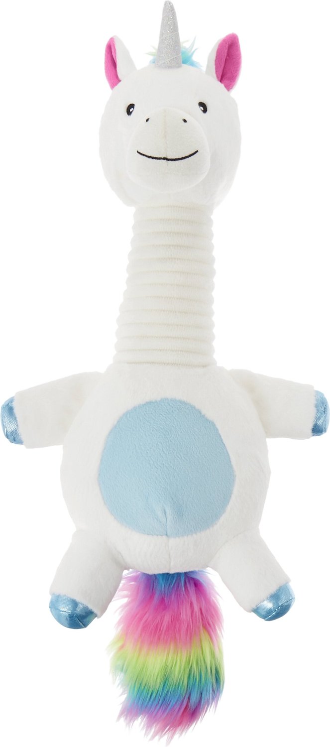 FRISCO Bobberz Plush Squeaking Unicorn Dog Toy