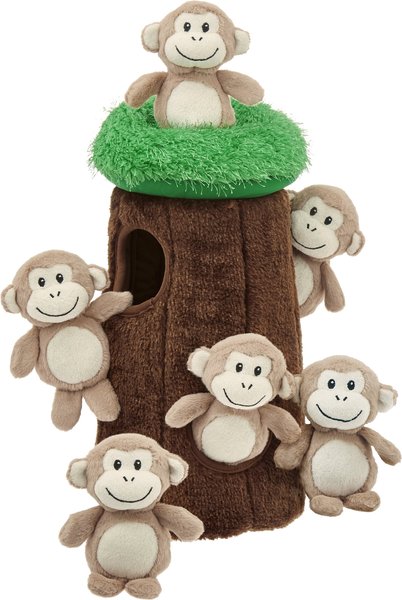 Frisco Monkeys in Tree Hide & Seek Puzzle Plush Squeaky Dog Toy, Jumbo slide 1 of 5