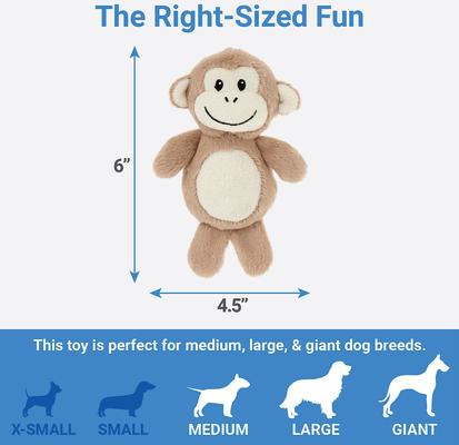 Show full view: Frisco Monkeys in Tree Hide & Seek Puzzle Plush Squeaky Dog Toy, Jumbo slide 3 of 6