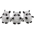 Frisco Trash Can & Raccoons Hide & Seek Puzzle Plush Squeaky Dog Toy Refills, Small/Medium, 3 count