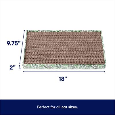 Show full view: Frisco Double-Wide Cat Scratcher Toy with Catnip, 1 count, Tropical Palms slide 2 of 5