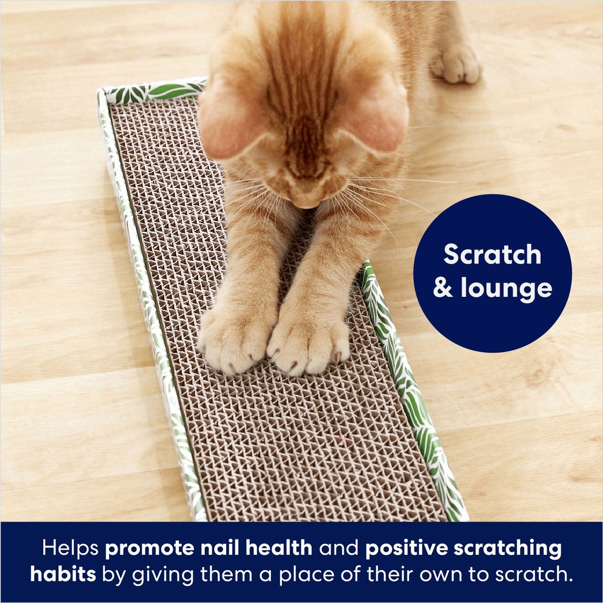 FRISCO DoubleWide Cat Scratcher Toy with Catnip, 1 count, Tropical