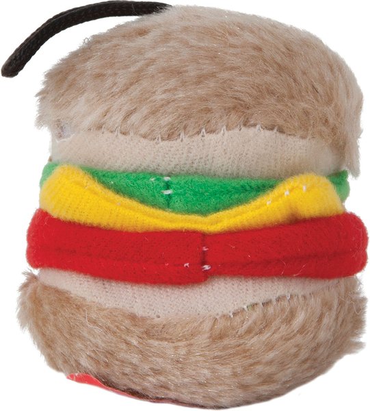 Discontinued - ASPEN PET Small Dog & Puppy Plush Hamburger Dog Toy ...