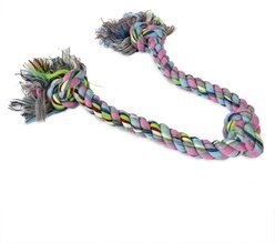 Booda Bone & Tug 3-Knot Rope Dog Toy, Multicolor, X-Large