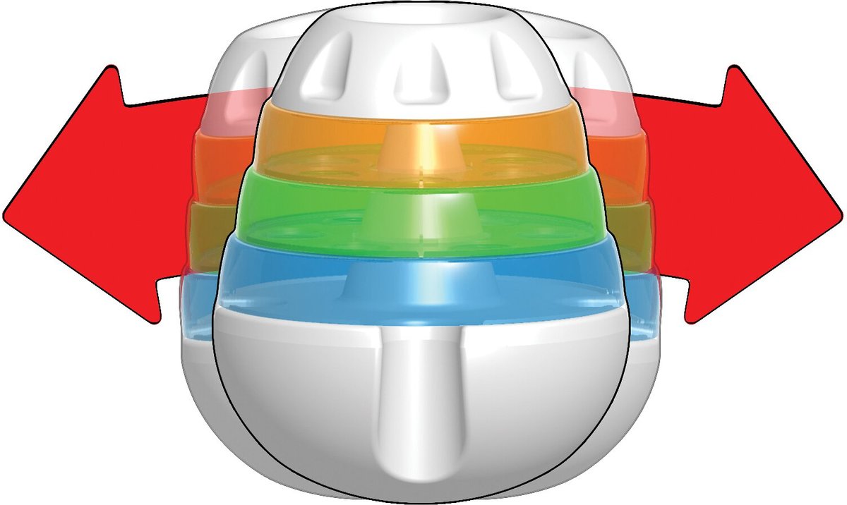 JW PET Treat Tower Treat Dispensing Dog Toy, Large