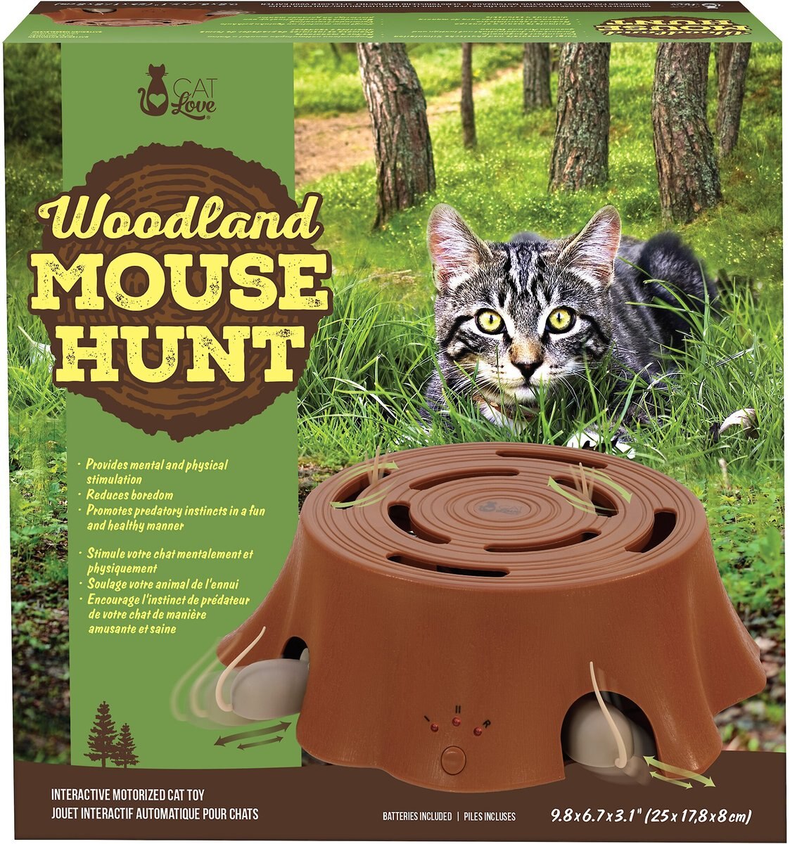 CAT LOVE Woodland Mouse Hunt Cat Toy